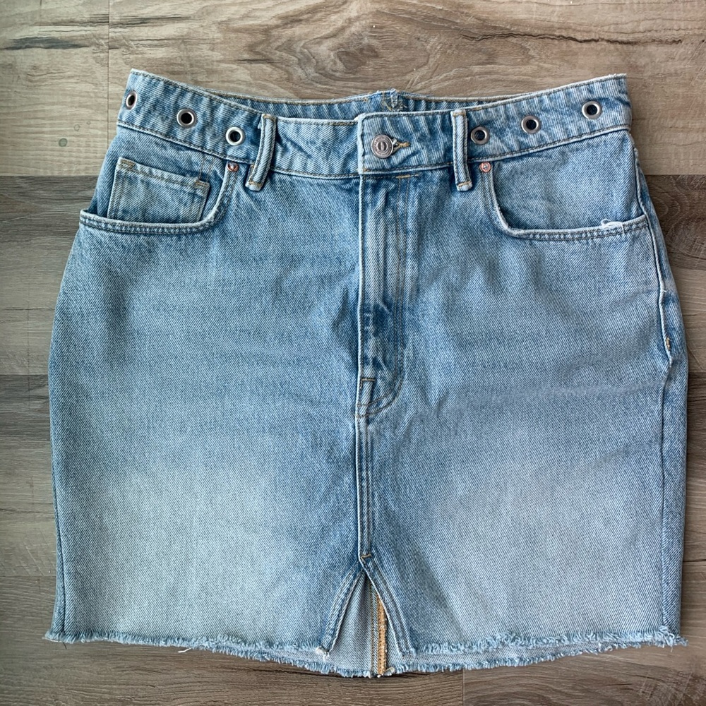 All Saints Denim Mini Skirt